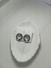Oval Shaped Gem Earrings